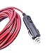 Premium 15A 15FT Auto Cigarette Lighter Socket Heavy Duty Extension Cable Cord with Fuse, Car Ciga Lighter Port Plug & Socket 12V 24V Copper Wire