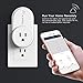 Oittm WiFi Smart Light Plug Wireless Timing Switch Outlet Works with Amazon Alexa and Google Assistant, No Hub Required, Wifi/4G/3G/2G Enabled, App Control from Anywhere