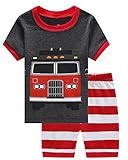 Boy Pajamas 2 Piece Children Short Set 100% Cotton Toddler Pjs Clothes Set