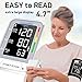 SEEMTRAMED BP Blood Pressure Monitor Heart Rate Monitor Upper Arm Auto Cuff Measurement - Highly Accurate Easy to Use than Wrist - Readable Digital Display, Save Option, Smart Indicators