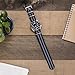 Benchmark Straps 20mm Black and Gray Striped Ballistic Nylon NATO Watchband + Spring Bar Removal Tool