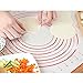 Non Stick Silicone Baking Mat 2 Pcs Set with Measurements, High Temperature Resistance Pastry Mat FDA Approved by Lasten