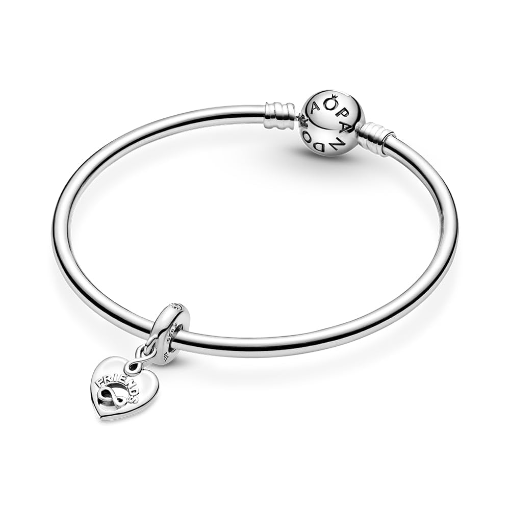 PANDORA People Freunde für Immer Herz Charm-Anhänger aus Sterling Silber/Größe: 1,4cm