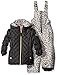 Pink Platinum Girls' Quilted Snowsuit with Cheetah Print