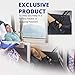 Celebrita MMA Foam Airplane Footrest Hammock, Portable Adjustable Leg Rest for Plane/Office/Home, Black