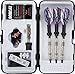 Viper Bobcat Adjustable Weight Soft Tip Darts with Storage/Travel Case: Nickel Silver Plated, Black Rings, 16-18 Grams