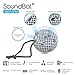 SoundBot SB510FM FM RADIO Water Resistant Bluetooth Wireless Shower Speaker with Built-in Mic, Detachable Suction Cup & Lanyard - Houndstooth