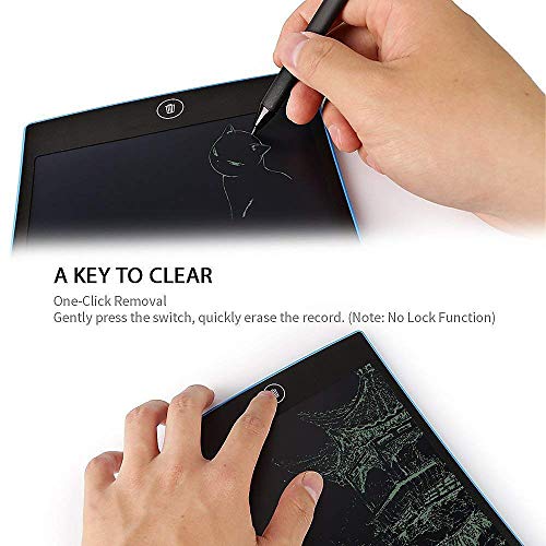 8.5 inch Writing Tablet Family School Educational Drawing Board Toy with Velvet Case Bag for Kid (8.5)