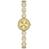 ADSBIAOYE Watches for Women Luxury Vintage Ladies Colorful Crystal Bracelet Chain Watches Diamond Dial Waterproof Fashion Dress Quartz Watch