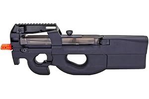 PALCO SPORTS FN Herstal Licensed P90 Full Size Airsoft Electric SMG – Polymer Airsoft Electric Gun (Black)