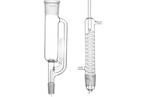 Deschem 250ml,24/40,Glass Soxhlet Extractor Body,W/Coil Graham Condenser,Lab Glassware