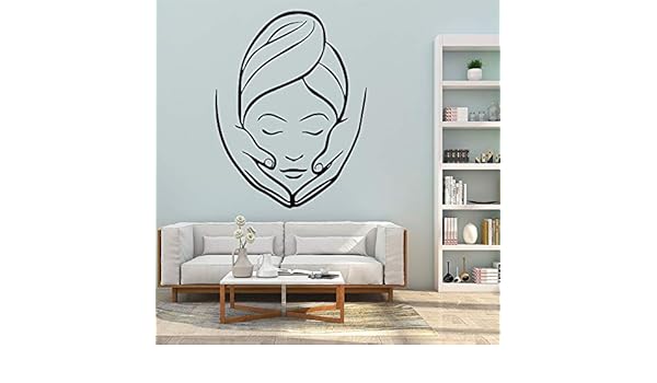 Calcomanías de pared de vinilo para salón de belleza moderno de ...