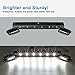 Partsam 3x White 12LED Cab Marker Sealed Top Roof Running Light Compatible with Silverado/Sierra 1500 2500 3500 2500HD 3500HD 2007 2008 2009 2010 2011 2012 2013 2014 Pickup Truck