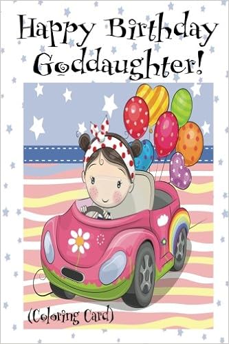 Happy Birthday Goddaughter Coloring Card Personalized Birthday