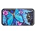 Galaxy J3 Case, Galaxy Sky Case, J36v Case,Galaxy Express Prime,Galaxy Sol,Galaxy Amp Prime Case Hybrid Dual Layer Defender Protective Case Compatible for Samsung Galaxy J3v, Blue Butterfly