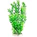 Pawliss Aquarium Decor Fish Tank Decoration Ornament Artificial Plastic Plant Green 13 inch