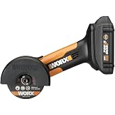 WORX Cordless Mini Cutter, 20V 3-Inch, WX801L | One-Hand Operation for Metal, Tile, Thin Concrete and Plastic, 19,000 RPM, Battery and Charger Included, PowerShare
