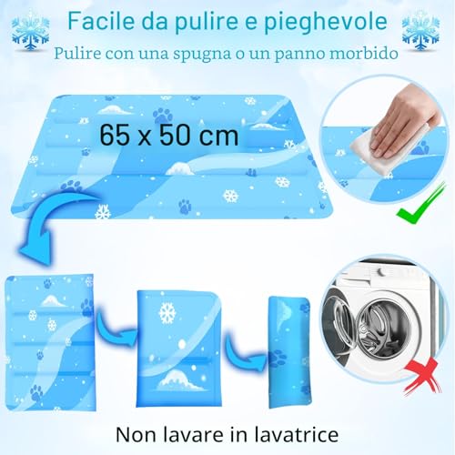 Aisuowa Cooling Mat for Dogs and Cats, Large Cooling Mat with Non-Toxic Gel, Durable and Anti-Scratch