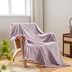 NEWCOSPLAY Super Soft Twin Blanket Light Purple