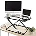 X-Elite Pro Glide Standing Desk - Instantly Convert Any Surface to a Stand up Desk! Large Sit to Stand Desk Converter! Strong & Sturdy! (31 x 21)