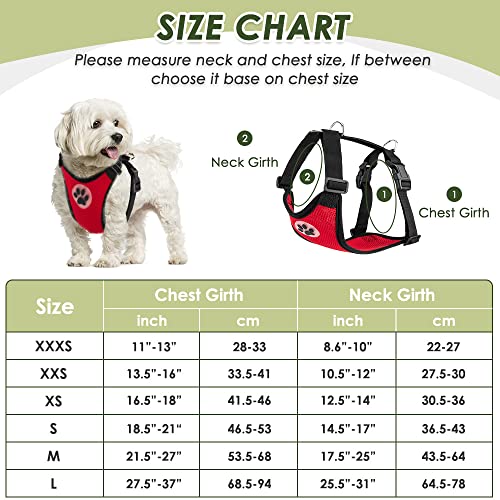 SlowTon Dog Car Harness Seat Belt Set, Dog Vest Harness for Car