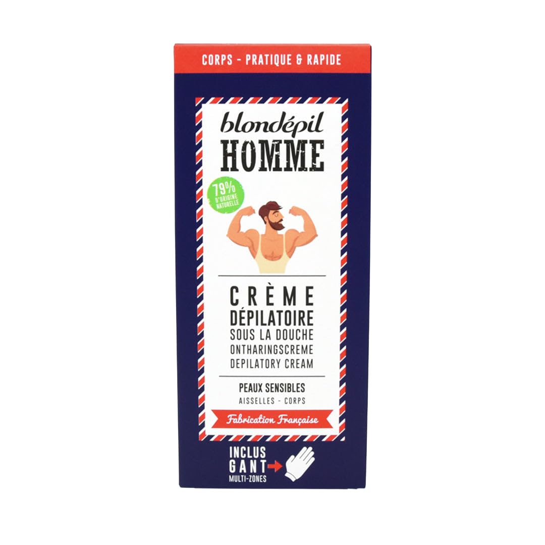 Blondepil Man Depilatory Cream under the Shower for Face / Cheekbones / Tempes / Ears 20 ml