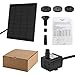 Ankway Solar Fountain Water Pump Kit 2W 3M/9.8ft Wire Length Solar Power Water Pump, 2 pack