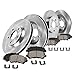 Callahan Brake Parts Front and Rear Brake Kit For Subaru Baja Legacy Outback Replacement Brake Rotors and Ceramic Brake Pads