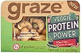 Graze Natural Veggie Protein Power Snack Mix with Spicy Chickpeas, Edamame Beans and Black Pepper Cashews, Tasty, Healthy, Natural Nut Trail Mix, 1.3 Ounce Box, 9 Pack