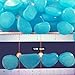 IBEET 100 PCS Decorative Glow in The Dark Luminous Stone Pebbles Cobblestone Gravel with Magic Gluedots, DIY Decor for Garden Walkways Drive Way Path Fish Tank Vases Plants Outdoor Bulk (Blue)