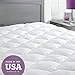 ExceptionalSheets Rayon from Bamboo Mattress Pad with Fitted Skirt - Extra Plush Cooling Topper - Twin XL