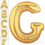 40 Inch Giant Jumbo Helium Foil Mylar Balloons for Party Decorations (Premium Quality), Matte Gold, Letter G