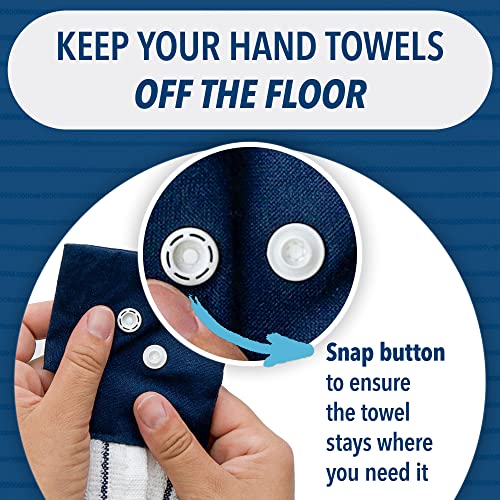[3 Pack] Kitchen Towels with Hanging Loop for Convenient Access Extra