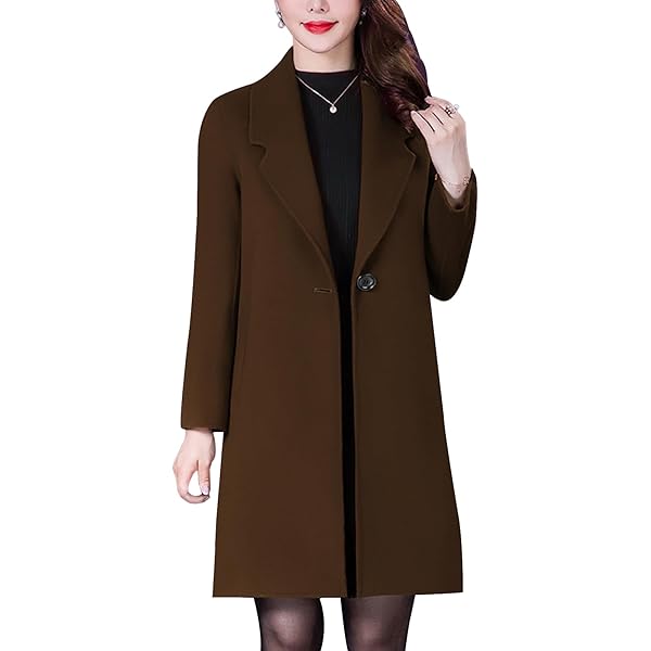 Amazon.com: Aprsfn Women's Winter Wool Coats Warm Double-breasted