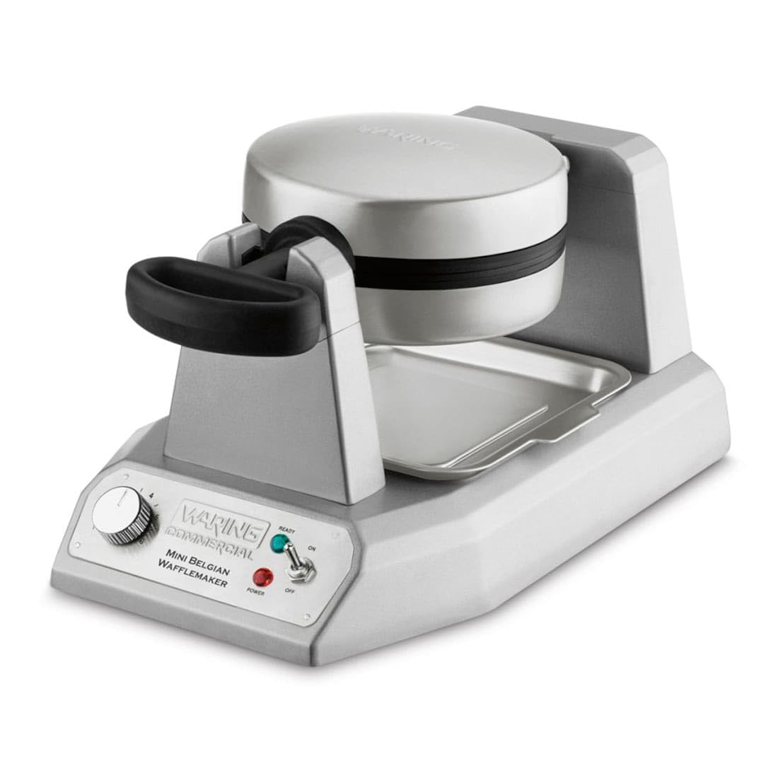 Photo 1 of Waring Commercial WMB400X Single Mini Belgian Waffle Maker w/Cast Aluminum Grids 120V, 1200W 5-15 Phase Plug
