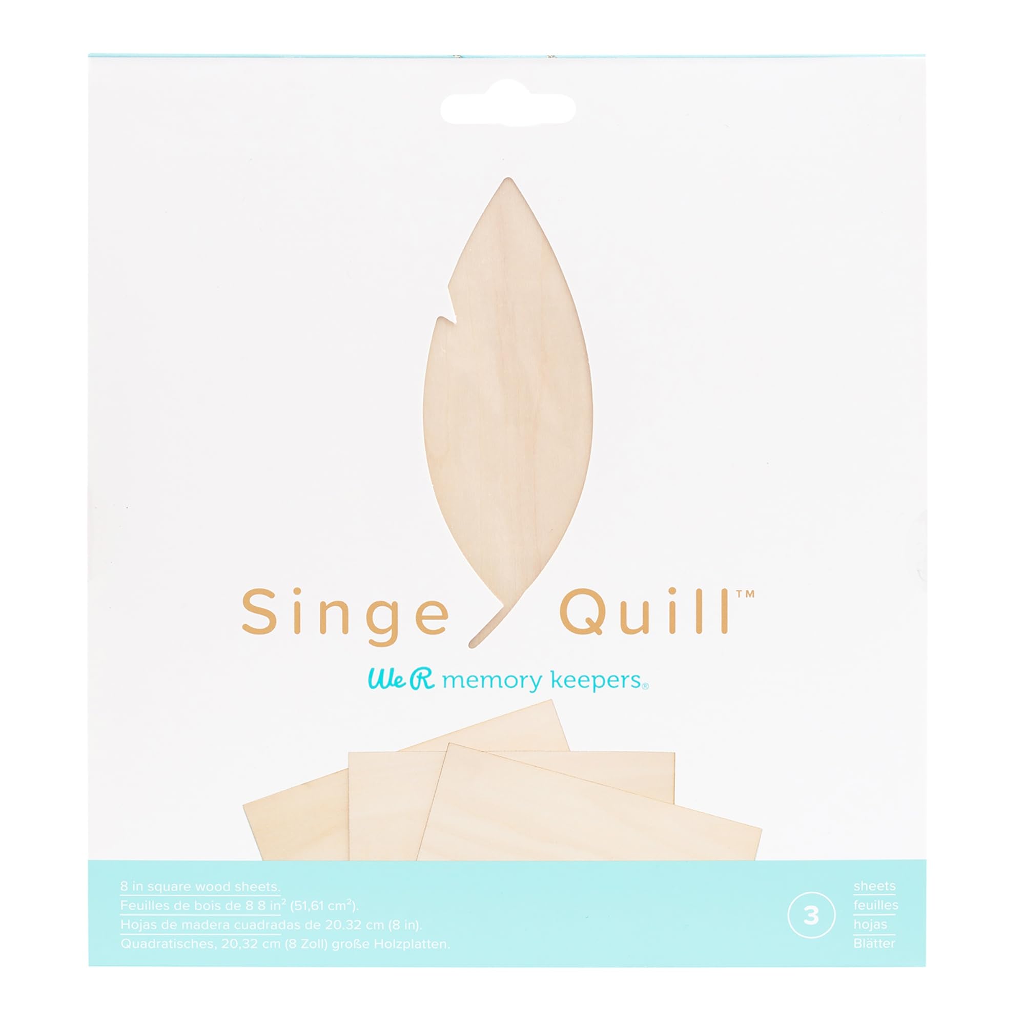 Singe QUILL Sheets 8X8 3/PKG