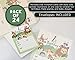 Juvale Woodland Invitation Cards - 24 Fill-In Invites for Baby's First Birthday Party, 5 x 7 Inches, Postcard Style