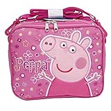 2017 New Arrive Peppa Pig Pink Insulated Lunch Bag 3D Popup Applique