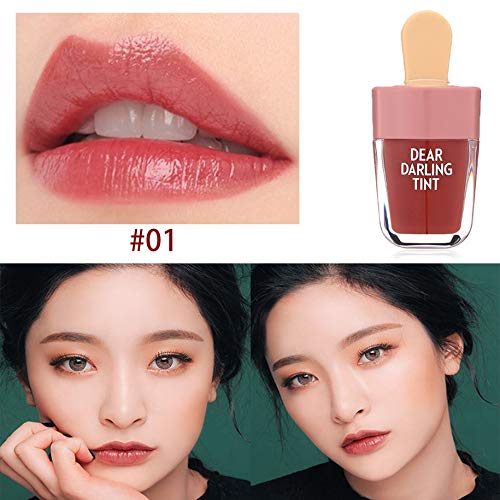 Water-chestnut Waterproof Liquid Lipstick Ice-Cream Shaped Dear Darling Lip Tints Makeup Moisturizing Lasting Natural Charming Lip Stick