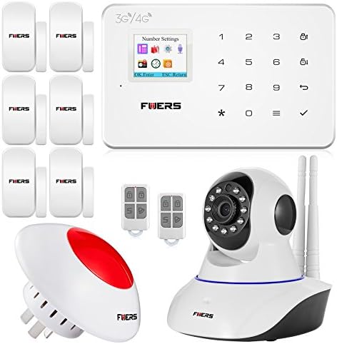 Fuers G183 Wireless Home and Office 3G Security Alarm System with Auto-Dial, Door Contacts and Wireless Flashing Siren , Create a Safe &amp; Intelligent Life for You.