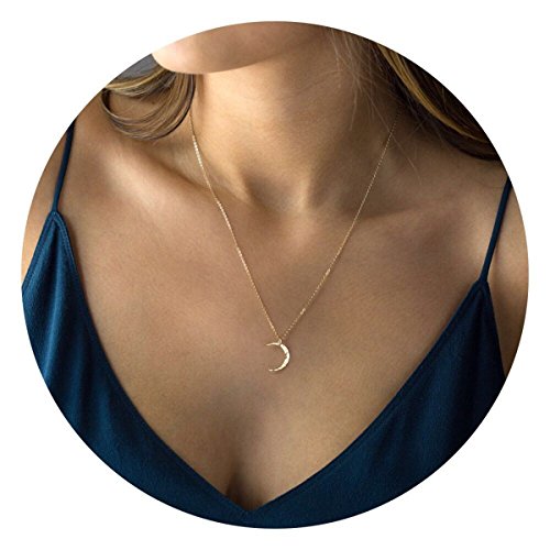 Befettlybefettly 14k gold fill dainty moon phase simple…