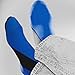 Nufoot Booties Men's Shoes, Foldable & Flexible Footwear, Fold and Go Travel Shoe, Yoga Socks, Indoor Shoes, Slippers, Royal with Black Stripe, Extra Large