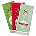 DII Christmas Kitchen Towels Decorative Embellished Cotton Dish Towel Set, 18x28, Holiday Ornaments, 3 Count