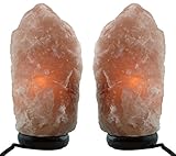 Himalayan Natural Salt Lamp- TWO Pack- Multiple Sizes (6-8 inch)