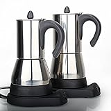 Funnytoday365 Stainless Steel Electrical Moka Pot