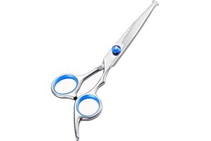 Dog Grooming Scissors,Pet Hair Scissors with Safety Round Tips, Heavy Duty Titanium Stainless Steel, Professional Dogs Cats P