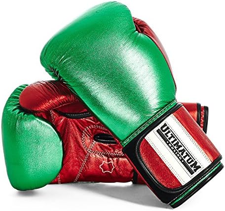 Ultimatum Boxing Gen3Pro Mexican Green Professional Training Gloves, hook-and-loop closure