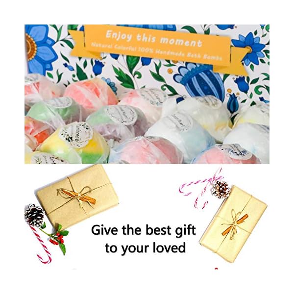 Bath-Bombs-Gift-Set-20-Handmade-Organic-Bubble-Bath-Bombs-Wonderful-Fizz-Effect-Bath-Gift-For-Valentines-Day-Christmas-Any-Anniversaries Bath Bombs Gift Set, 20 Handmade Organic Bubble Bath Bombs, Wonderful Fizz Effect Bath Gift For Valentine’s Day…