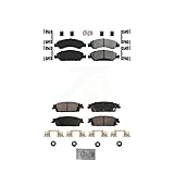 AmeriBRAKES Front Semi-Metallic Rear Ceramic Disc