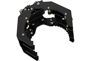 LewanSoul Mechanical Robot Arm Claw/Gripper Robot Gripper (Black Mechanical Claw Without servo)
